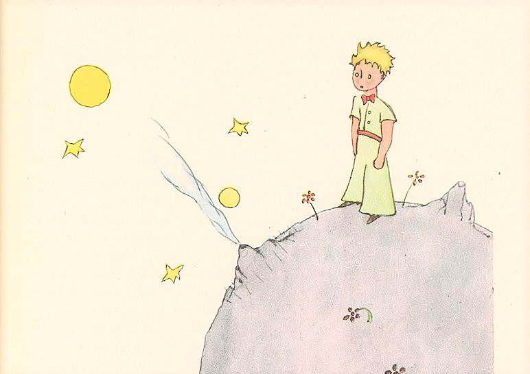 Mały książę na asteroidzie B 612 - Antoine de Saint - Exupéry